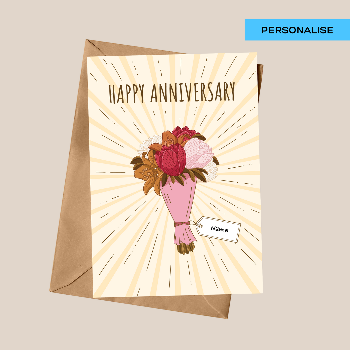Personalised: Anniversary Bouquet