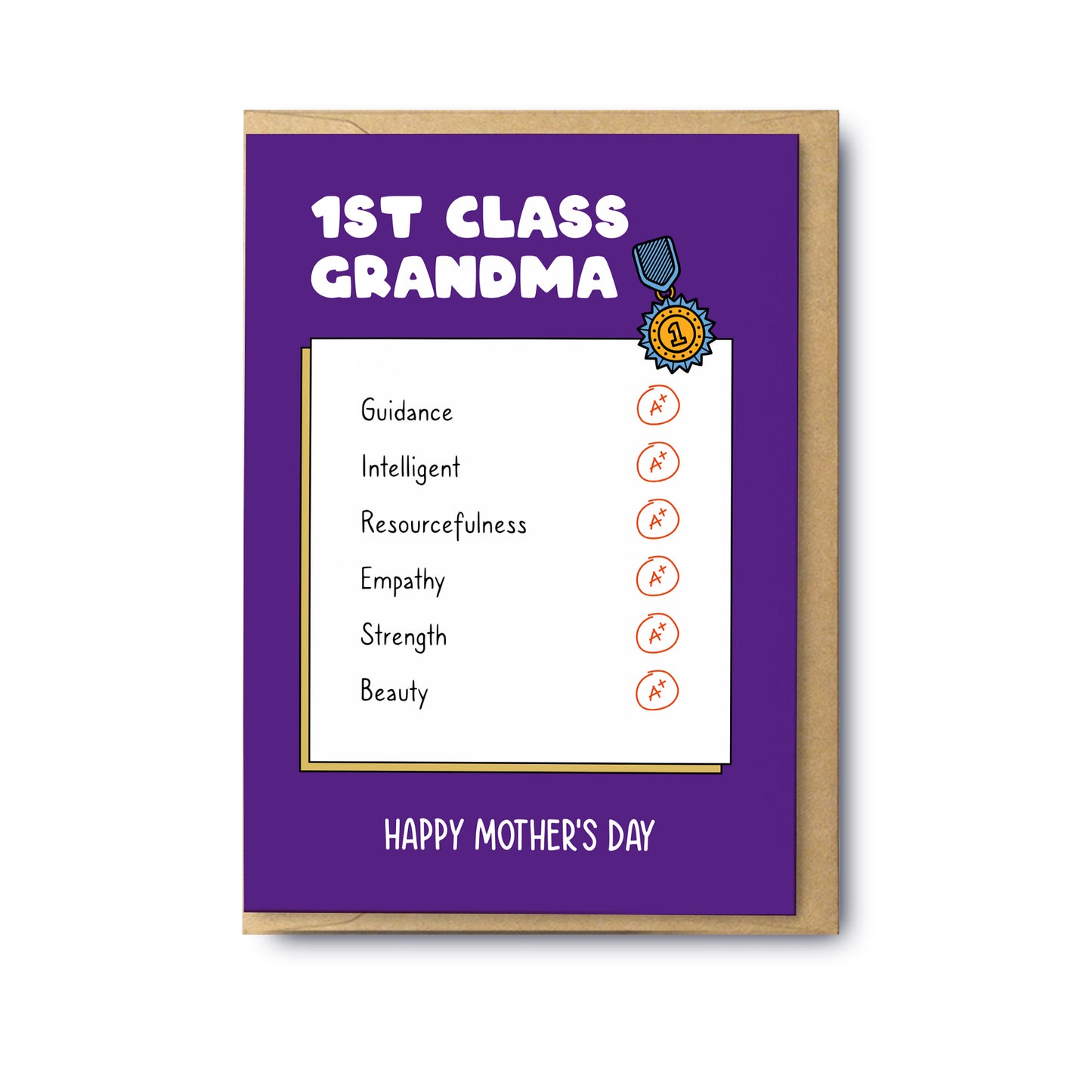1st Class Grandma (Blank)