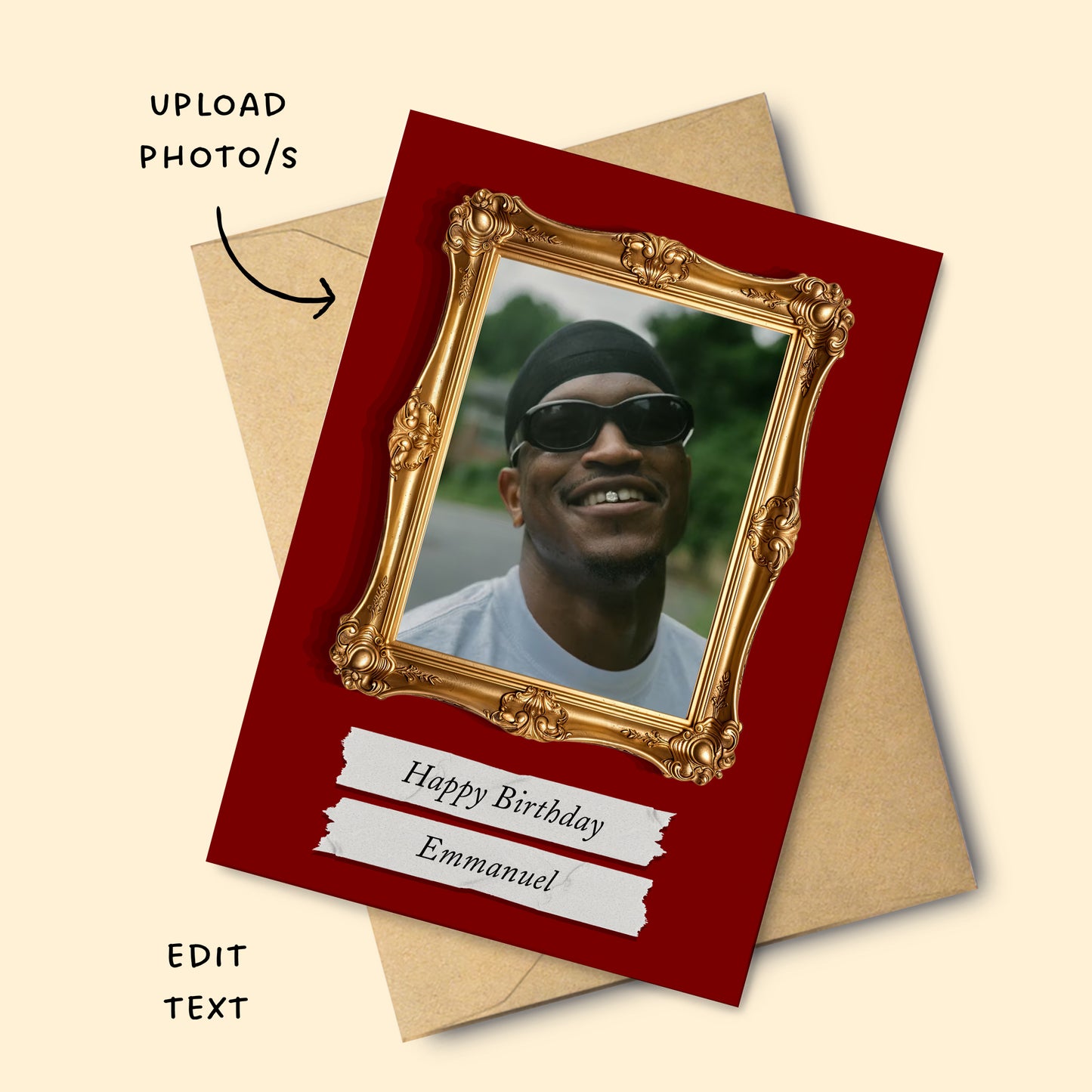 Vintage Frame Burgundy