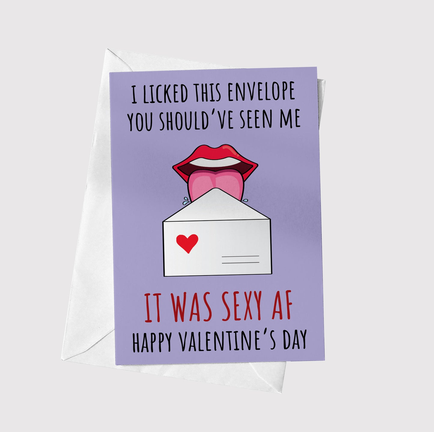 I licked this envelope