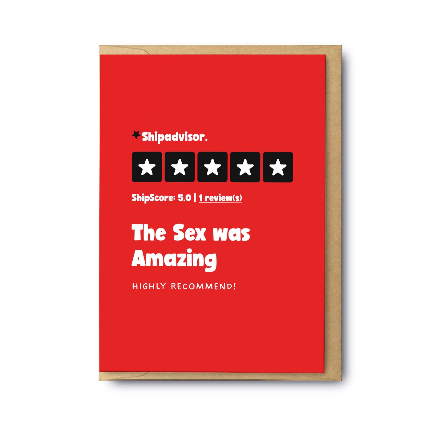 The Sex Was Amazing (Blank)