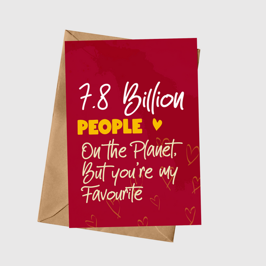 7.8 Billion People On The Planet
