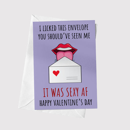 I licked this envelope